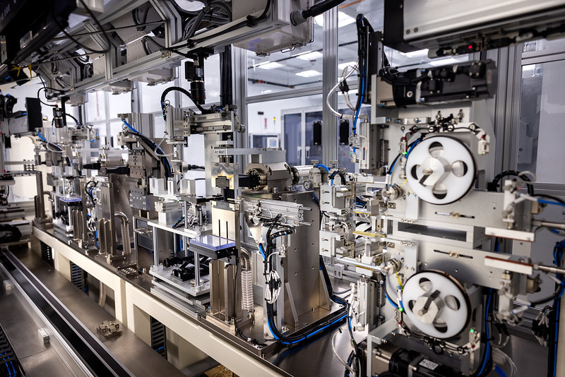 Shiny metal battery making equipment